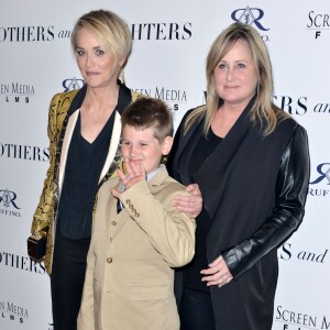 Sharon Stone, Laird Stone et Kelly Stone lors de la première de Mothers And Daughters à Los Angeles, le 28 avril 2016.