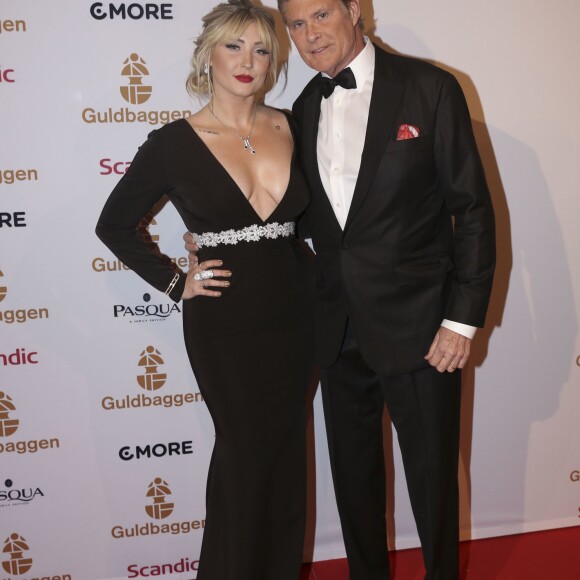 David Hasselhoff et sa fille Taylor-Ann à la cérémonie Swedish Film Awards gala à Stockholm le 18 janvier 2016