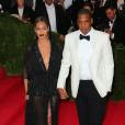 Jay-Z et sa femme Beyonce Knowles lors de la Soirée du Met Ball / Costume Institute Gala 2014: "Charles James: Beyond Fashion" à New York le 5 mai 2014.