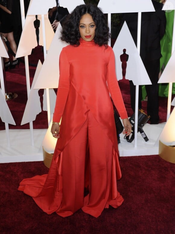 Solange Knowles - People à la 87ème cérémonie des Oscars à Hollywood, le 22 février 2015.