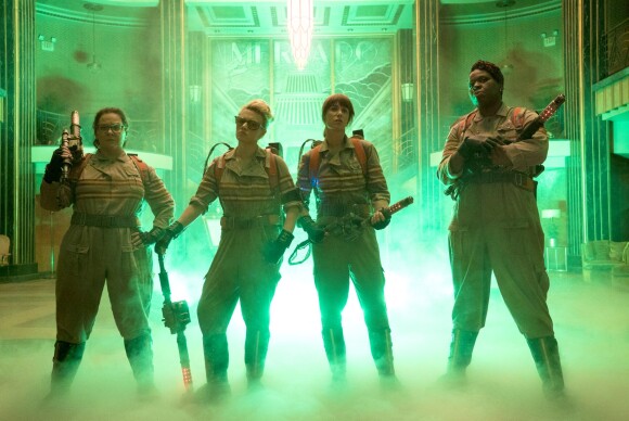 Les quatre héroïnes de Ghostbusters.