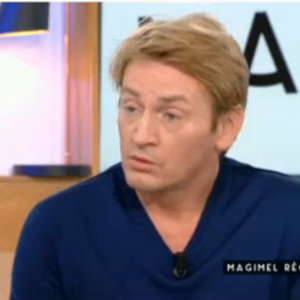 Benoît Magimel, invité dans C à vous sur France 5, le mardi 3 mai 2016.