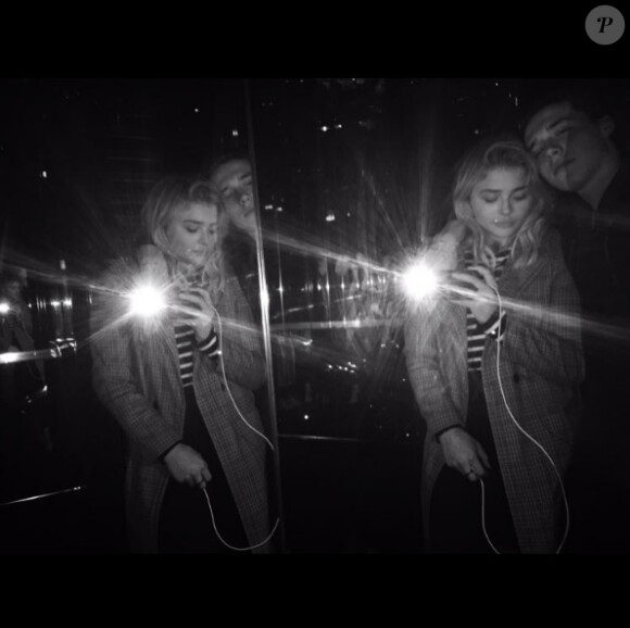 Brooklyn Beckham et Chloe Grace Moretz sur une photo publiée sur Instagram le 23 avril 2016.