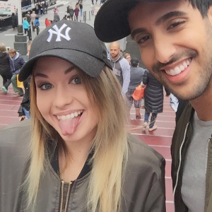 EnjoyPhoenix et Sami Slimani, à New York, en mai 2016.