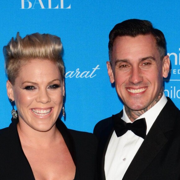 Pink et son mari Carey Hart  à la soirée UNICEF Snowflake Ball à New York le 1er décembre 2015.