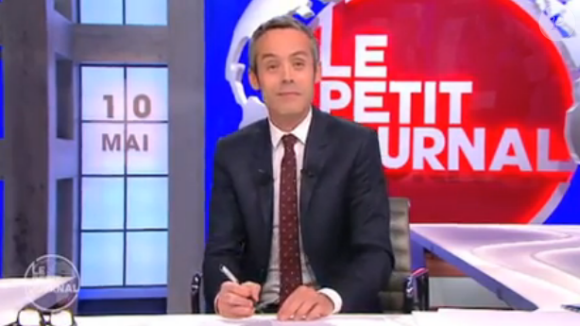 Yann Barthès, dans Le Petit Journal sur Canal+, le mardi 10 mai 2016.