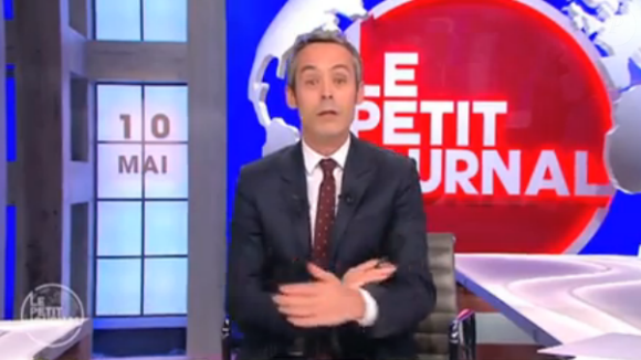 Yann Barthès, dans Le Petit Journal sur Canal+, le mardi 10 mai 2016.