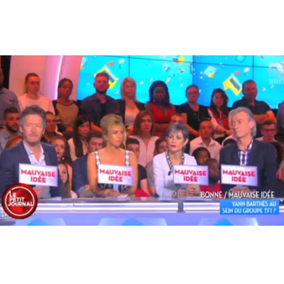 Les chroniqueurs de TPMP jugent que le départ de Yann Barthès sur TF1 est une mauvaise idée, le lundi 9 mai 2016.