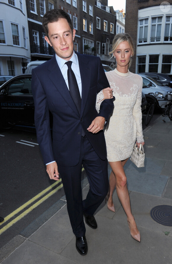 James Rothschild et sa fiancée Nicky Hilton à leur Soirée de pré-mariage au manoir Spencer House à Londres. Le 9 juillet 2015