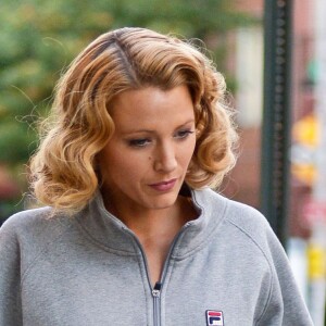 Blake Lively sur le tournage du dernier film de Woody Allen à New York, le 7 octobre 2015