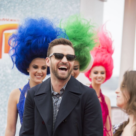 Justin Timberlake et Anna Kendrick au photocall du film "Trolls" sur le ponton du Carlton lors du 69ème Festival International du Film de Cannes le 11 mai 2016. © Olivier Borde / Cyril Moreau / Bestimage