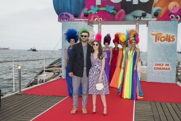 Justin Timberlake et Anna Kendrick au photocall du film "Trolls" sur le ponton du Carlton lors du 69ème Festival International du Film de Cannes le 11 mai 2016. © Olivier Borde / Cyril Moreau / Bestimage