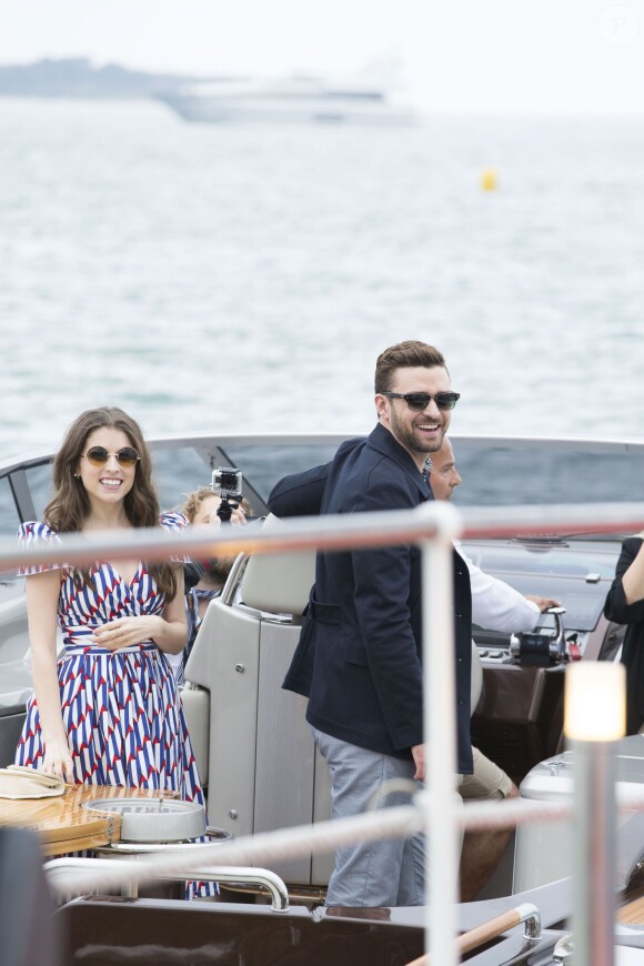 Justin Timberlake et Anna Kendrick au photocall du film "Trolls" sur le ponton du Carlton lors du 69ème Festival International du Film de Cannes le 11 mai 2016. © Olivier Borde / Cyril Moreau / Bestimage