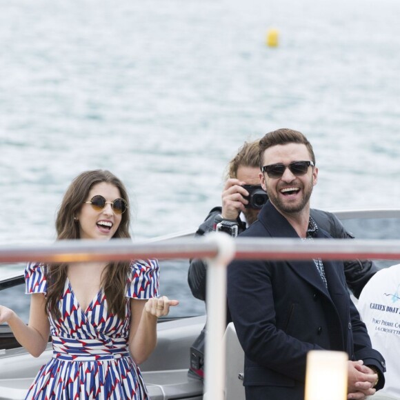 Justin Timberlake et Anna Kendrick au photocall du film "Trolls" sur le ponton du Carlton lors du 69ème Festival International du Film de Cannes le 11 mai 2016. © Olivier Borde / Cyril Moreau / Bestimage