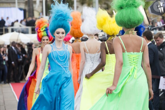 Illustration au photocall du film "Trolls" sur le ponton du Carlton lors du 69ème Festival International du Film de Cannes le 11 mai 2016. © Olivier Borde / Cyril Moreau / Bestimage