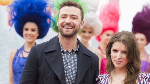 Interviews d'Anna Kendrick et Justin Timberlake pour "Trolls" sur la plage du Carlton à Cannes, le 11 mai 2016.