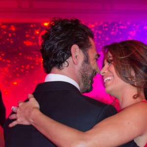 Exclusif - Eva Longoria (robe Monsoori, bijoux Messika) et son compagnon Jose Antonio Baston - Dîner du Global Gift Gala au profit de L'Unicef France Frimousses de Créateurs, de The Global Gift Foundation et The Eva Longoria Foundation, organisé au Four Seasons Hôtel George V à Paris, le 25 mai 2015.  Exclusive - For Germany call for price - NO INTERNET USE WITHOUT PRIOR AGREEMENT - Global Gift gala dinner, the Eva Longoria (robe Monsoori, bijoux Messika)'s foundation organized at the Four Seasons George V hotel in Paris, on May 25, 2015.25/05/2015 - Paris