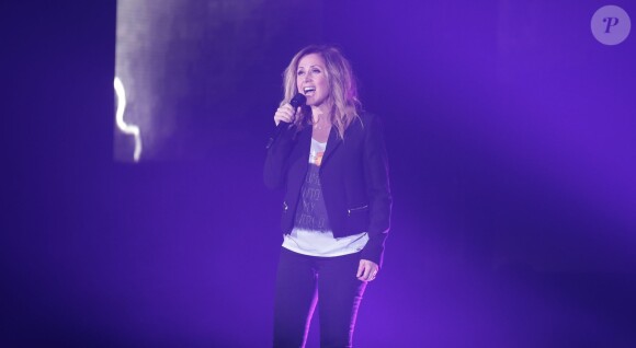 Lara Fabian en concert lors de la première date de sa tournée 2016 "Ma Vie Dans La Tienne" au Colisée de Roubaix, le 15 mars 2016. © Vansteenkiste Stephane/Bestimage