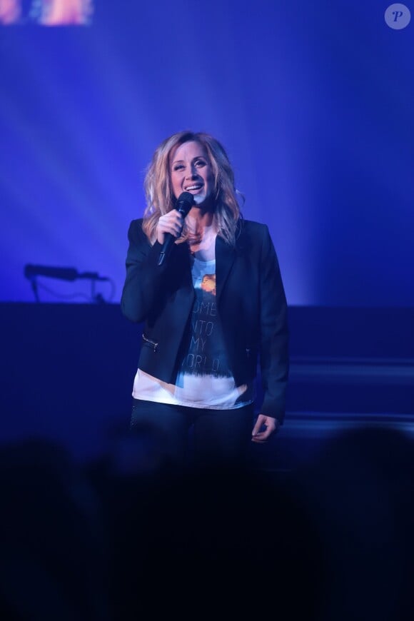 Lara Fabian en concert lors de la première date de sa tournée 2016 "Ma Vie Dans La Tienne" au Colisée de Roubaix, le 15 mars 2016. © Vansteenkiste Stephane/Bestimage