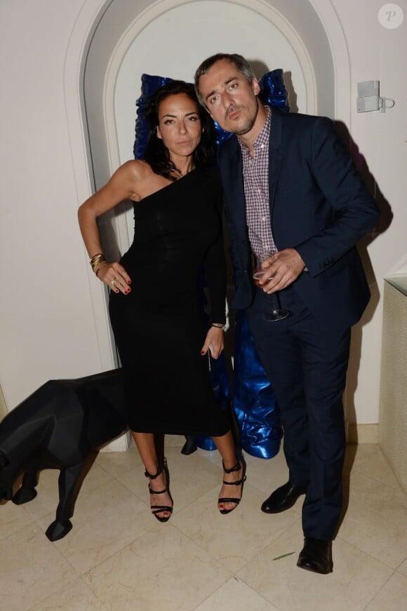 Sandra Zeitoun de Matteis et Sébastien Thoen - Soirée de lancement de BIM Côte d'Azur à la Suite Sandra & Co le 11 mai 2016 à Cannes.