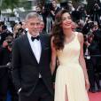 George Clooney et sa femme Amal Alamuddin Clooney (bijoux Cartier) - Montée des marches du film "Money Monster" lors du 69e Festival International du Film de Cannes. Le 12 mai 2016. © Borde-Jacovides-Moreau/Bestimage
