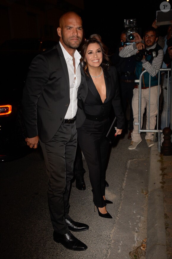 Amaury Nolasco et Eva Longoria - Dîner organisé par le magazine français Vanity Fair au restaurant Tetou. Vallauris, Golfe-Juan, le 12 mai 2016.