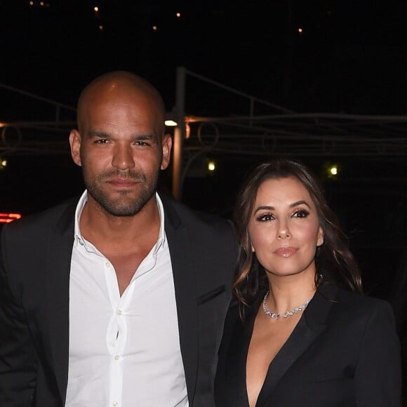 Amaury Nolasco et Eva Longoria - Dîner organisé par le magazine français Vanity Fair au restaurant Tetou. Vallauris, Golfe-Juan, le 12 mai 2016.