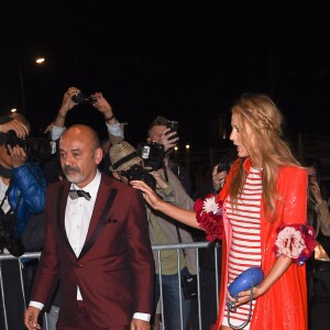 Christian Louboutin et Blake Lively - Dîner organisé par le magazine français Vanity Fair au restaurant Tetou. Vallauris, Golfe-Juan, le 12 mai 2016.