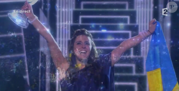 Victoire de Jamala, la représentante de l'Ukraine, au concours Eurovision 2016.