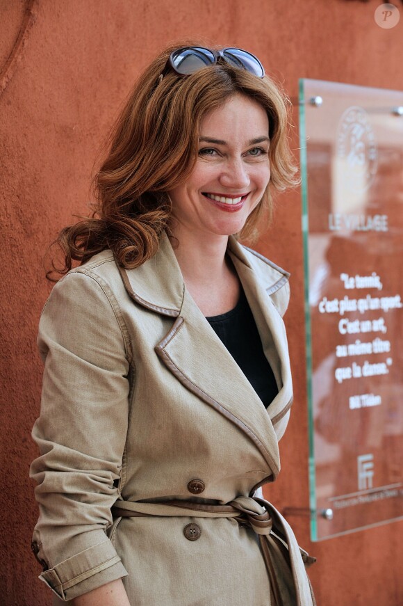 Marine Delterme à Roland Garros à Paris, le 5 juin 2014.