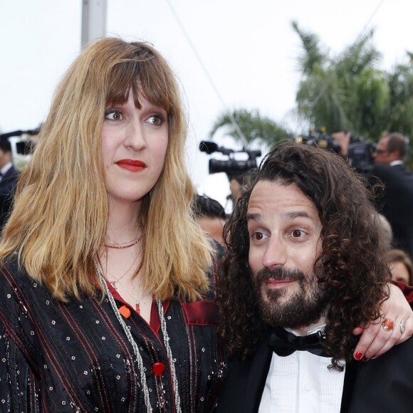 Daphné Bürki et son fiancé Gunther Love (Sylvain Quimène) - Montée des marches du film "The BFG" ("Le BGG Le Bon Gros Géant") lors du 69ème Festival International du Film de Cannes. Le 14 mai 2016. © Borde-Jacovides-Moreau/Bestimage