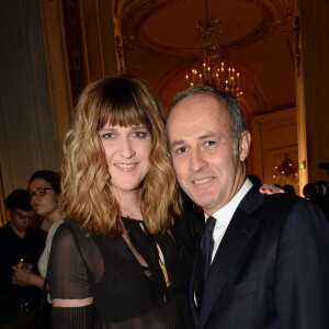 Exclusif - Daphné Bürki, Xavier Romatet - Intérieur - Cérémonie des "GQ 2015, Les Hommes de l'Année" au Shangri-La Hotel à Paris, le 25 janvier 2016. © Rachid Bellak/Bestimage