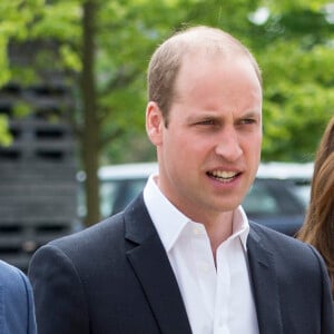 Kate Middleton, le prince William et le prince Harry faisaient équipe pour le lancement de leur campagne Heads Together de sensibilisation sur la santé mentale le 16 mai 2016 au parc olympique Elizabeth à Londres.