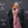 Oliver Cheshire et sa compagne Pixie Lott - Photocall de la soirée Chopard lors du 69ème Festival International du Film de Cannes. Le 16 mai 2016 16/05/2016 - 