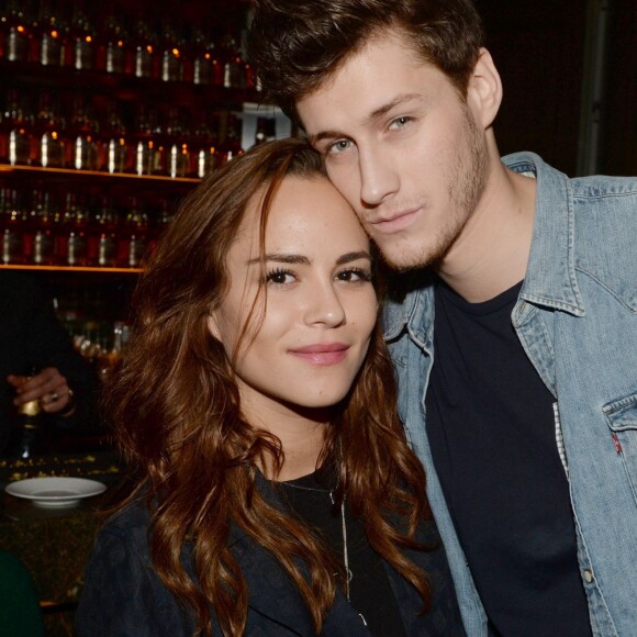 Exclusif - Jean-Baptiste Maunier et sa compagne Lea Arnezeder - After party du concert des "Enfoirés" à l'Arc à Paris le 25 janvier 2016. © Rachid Bellak/Bestimage