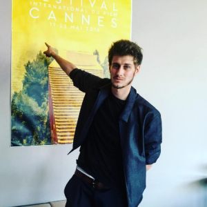 Jean-Baptiste Maunier lors de l'interview au Festival de Cannes 2016.