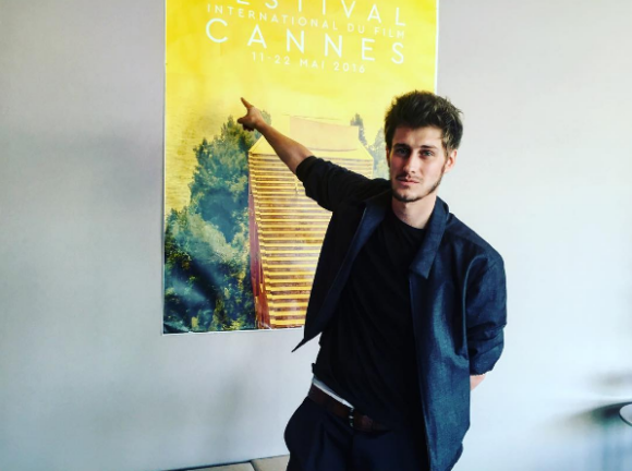 Jean-Baptiste Maunier lors de l'interview au Festival de Cannes 2016.