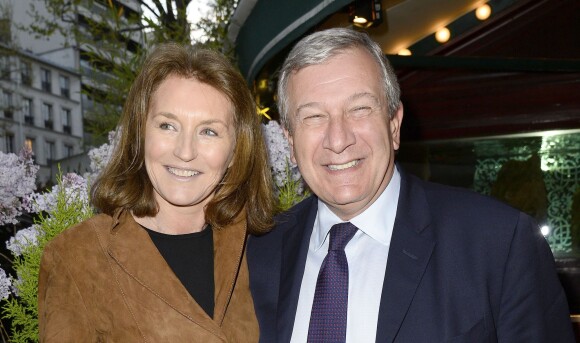 Cécilia Attias et son mari Richard Attias - Prix de la Closerie des Lilas 2014 à Paris, le 8 avril 2014