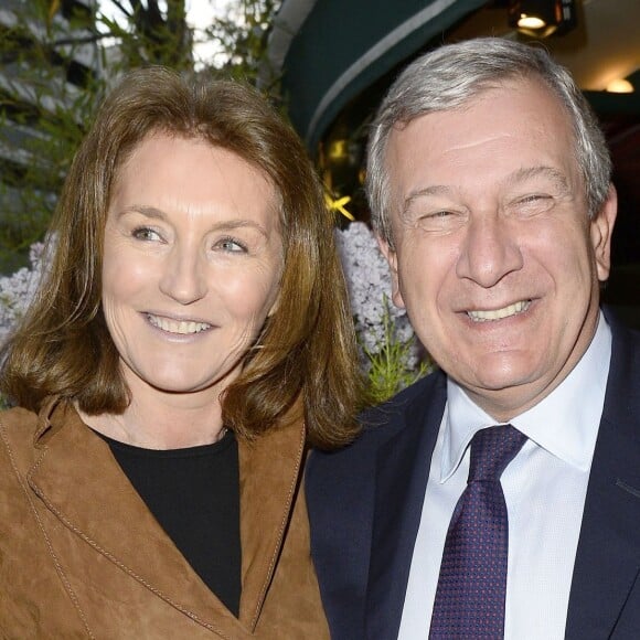 Cécilia Attias et son mari Richard Attias - Prix de la Closerie des Lilas 2014 à Paris, le 8 avril 2014