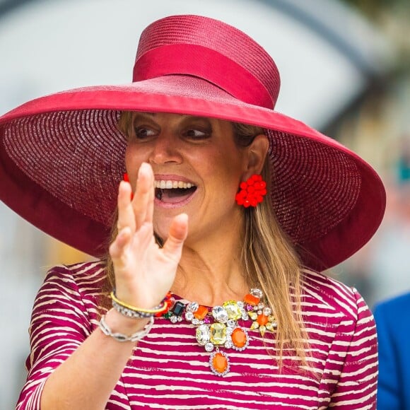 La reine Maxima des Pays-Bas lors du lancement d'une semaine d'activités à Utrecht, le 19 mai 2016.