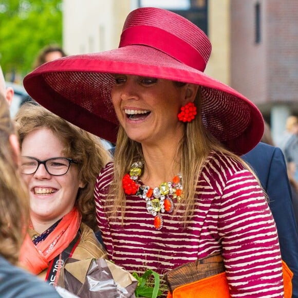 La reine Maxima des Pays-Bas lors du lancement d'une semaine d'activités à Utrecht, le 19 mai 2016.