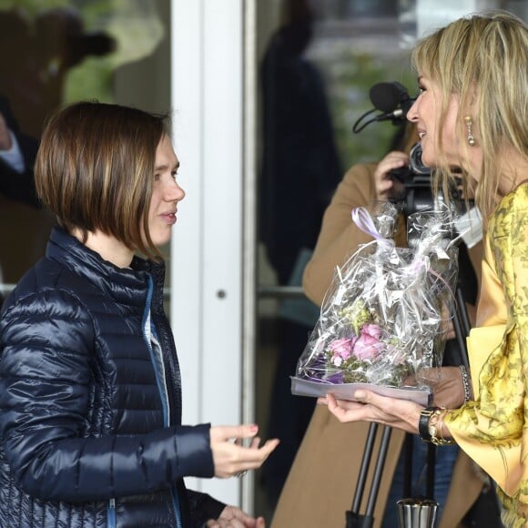 La reine Maxima des Pays-Bas arrive au premier anniversaire de la Fédération des fonds de pension au forum de La Haye le 17 mai 2016, le jour de son 45e anniversaire.