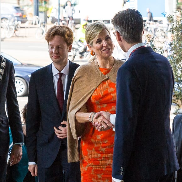 La reine Maxima des Pays-bas arrive à la conférence internationale du climat "Adaptation Futures 2016" à Rotterdam le 11 mai 2016.