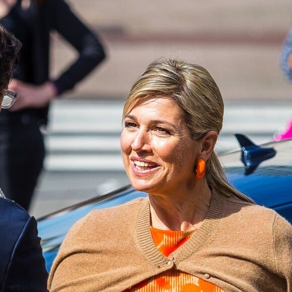 La reine Maxima des Pays-bas arrive à la conférence internationale du climat "Adaptation Futures 2016" à Rotterdam le 11 mai 2016.