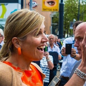 La reine Maxima des Pays-bas arrive à la conférence internationale du climat "Adaptation Futures 2016" à Rotterdam le 11 mai 2016.