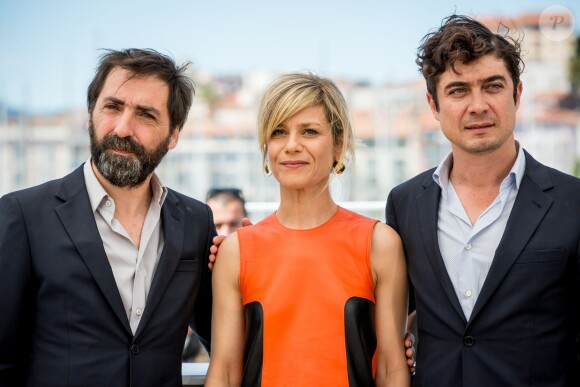 Stefano Mordini, Marina Foïs et Riccardo Scamarcio - Photocall du film "Périclès le noir" lors du 69ème Festival International du Film de Cannes. Le 19 mai 2016 © Borde-Moreau / Bestimage  Call for "Pericle il nero" at the 69th Cannes International Film Festival. On may 19th 201619/05/2016 - 