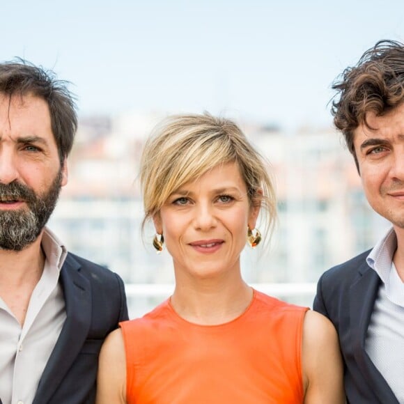 Stefano Mordini, Marina Foïs et Riccardo Scamarcio - Photocall du film "Périclès le noir" lors du 69ème Festival International du Film de Cannes. Le 19 mai 2016 © Borde-Moreau / Bestimage  Call for "Pericle il nero" at the 69th Cannes International Film Festival. On may 19th 201619/05/2016 - 