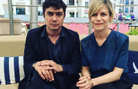 Marina Foïs et Riccardo Scamarcio en interview pour Pericle il Nero (Périclès le Noir), lors du Festival de Cannes 2016.