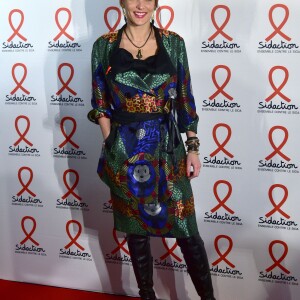 Erika Moulet - Soirée de lancement du Sidaction 2016 au Musée du Quai Branly à Paris le 7 mars 2016. © Giancarlo Gorassini/Bestimage