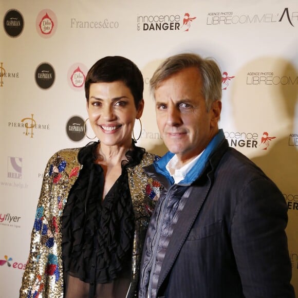 Cristina Cordula, Bernard de la Villardière - Soirée spectacle à l'occasion des 15 ans de l'association "Innocence en Danger" au théâtre des Variétés à Paris, le 11 avril 2016. © Christophe Aubert via Bestimage